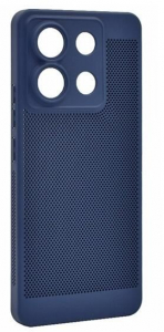 Gigapack Xiaomi Redmi Note 13 4G légáteresztő, lyukacsos műanyag tok sötétkék (GP-154120)