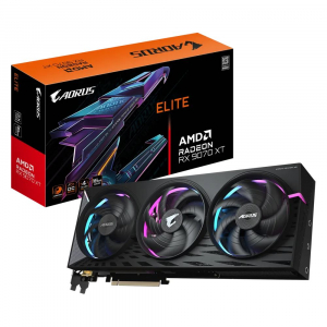 Gigabyte AORUS Radeon RX 9070 XT ELITE 16G videokártya (GV-R9070XTAORUS E-16GD)