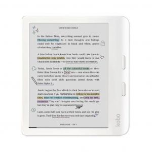 Kobo Libra Colour 7" 32GB e-book olvasó fehér (KO-N428-KU-WH-K-CK)