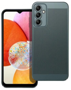 Gigapack Samsung Galaxy A14 5G (SM-A146) légáteresztő, lyukacsos műanyag tok sötétzöld (GP-142654)