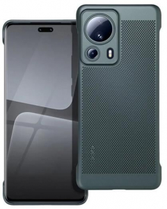 Gigapack Xiaomi 13 Lite l&eacute;g&aacute;teresztő, lyukacsos műanyag tok s&ouml;t&eacute;tz&ouml;ld (GP-142651)