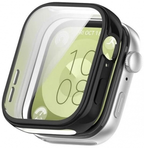 Gigapack Huawei Watch Fit 3 szilikon védőkeret fekete (GP-158446)