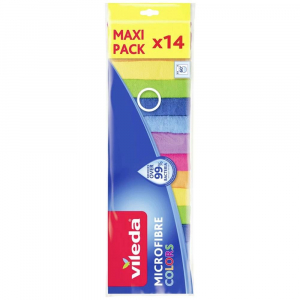 Vileda Microfibre Colors t&ouml;rlőkendő csomag 14db (173741)