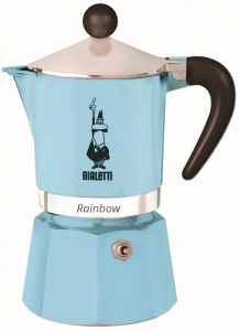 Bialetti Rainbow 1 személyes kotyogós kávéfőző világoskék (5041)
