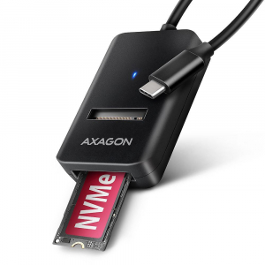 Axagon ADM2-CM USB-C 10Gbps M.2 NVMe & SATA SSD Adapter