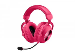 Logitech PRO X 2 LIGHTSPEED vezeték nélküli gamer fejhallgató magenta (981-001275)