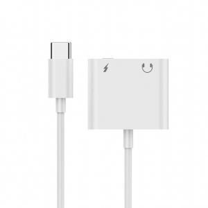 Gembird USB type-C -> 3.5 mm jack audio adapter fehér (A-CM-3.5FP-01)