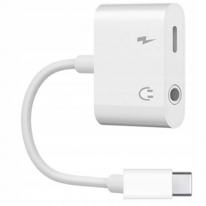 Gembird USB type-C -> 3.5 mm jack audio adapter fehér (A-CM-3.5FP-01)