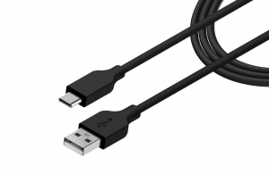 Genius ACC-A2CC-3A USB-A - USB-C 3A QC3.0 adat- &eacute;s t&ouml;ltők&aacute;bel 1,5m fekete (32590007401)