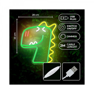 Forever Light Neon LED dekor&aacute;ci&oacute;s l&aacute;mpa Jurassic Dino (RTV100442)