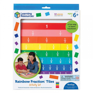 Learning Resources Rainbow Fraction lapok t&aacute;lc&aacute;val (LER 0615)