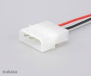 Akasa 4pin Molex - 7pin SATA - 6pin SATA adat és tápkábel  20cm (AK-CB050)