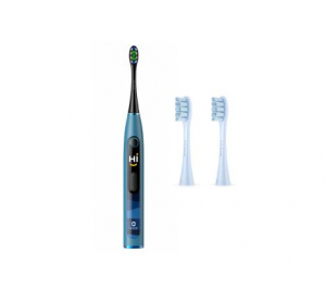 Oclean X10 elektromos fogkefe kék + pótfej (OCL551914+OCL551440)