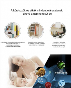 Zinas ZN-UVLM07 mini UV-C lámpa és ózongenerátor fehér