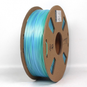 Gembird PLA Silk Rainbow filament k&eacute;k/z&ouml;ld 1,75mm 1kg (3DP-PLA-SK-01-BG)