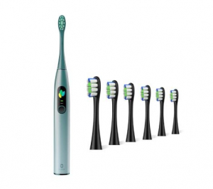 Oclean X Ultra elektromos fogkefe zöld + 6db pótfej (OCL556025+OCL552232)
