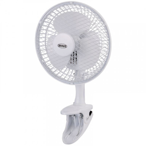 Bravo csiptethető/talpas asztali ventil&aacute;tor 20cm feh&eacute;r (B-4672)