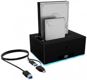 RaidSonic ICY BOX 2.5"/3.5" USB 3.0 notebook dokkoló fekete (IB-127CL-U3)