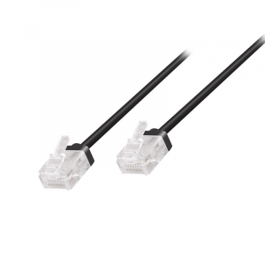 LogiLink Slim High-Flex Cat.6A U/UTP patch k&aacute;bel 20m fekete (CQ3113U)