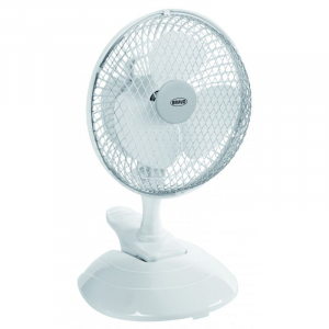 Bravo csiptethető/talpas asztali ventil&aacute;tor 20cm feh&eacute;r (B-4672)