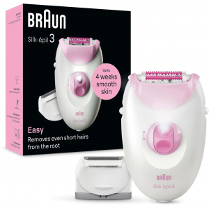 Braun Silk-épil 3-031 epilátor fehér-rózsaszín