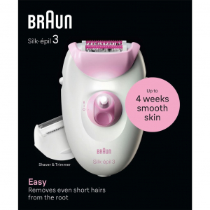 Braun Silk-épil 3-031 epilátor fehér-rózsaszín