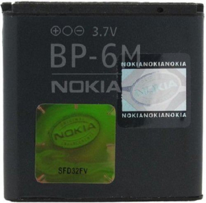 Nokia BP-6M 1070mAh Li-ion akkumulátor (gyári,csomagolás nélkül)