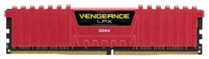 8GB 2666MHz DDR4 RAM Corsair Vengeance LPX Red CL16 (CMK8GX4M1A2666C16R)