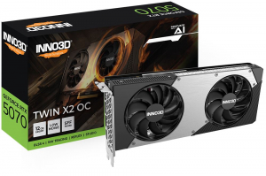 Inno3D GeForce RTX 5070 12GB TWIN X2 OC videokártya (N50702-12D7X-195064N)