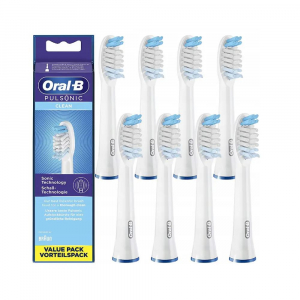 Braun Oral-B Pulsonic Clean pótfej fehér 8db (4210201395348)