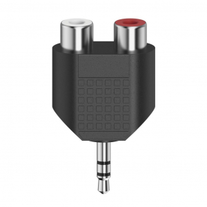 Hama FIC ST 3.5mm jack - RCA adapter fekete (205187)
