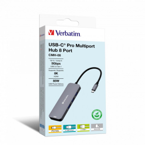Verbatim CMH-08 USB-C Pro Multiport Hub (32151)