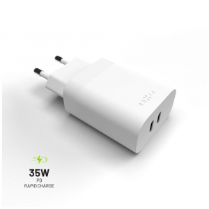 FIXED Travel USB-C hálózati töltő 35W fehér (PO_FIXC35-2C-WH)