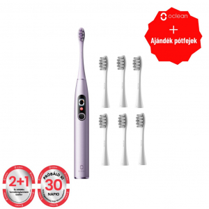 Oclean X Pro Digital elektromos fogkefe lila + pótfej (OCL553475+OCL552263)