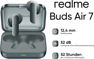Realme Buds Air 7 Bluetooth fülhallgató Moss Green