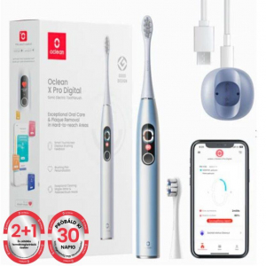 Oclean X Pro Digital Set elektromos fogkefe ez&uuml;st sz&iacute;nű
