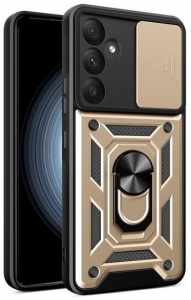 Gigapack Defender Samsung Galaxy A35 5G (SM-A356) kameravédős tok aranyszínű-fekete (GP-154318)