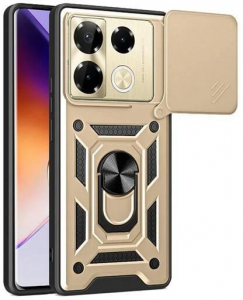 Gigapack Defender Infinix Note 40 Pro 5G (X6851) kameravédős tok aranyszínű-fekete (GP-159211)