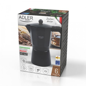Adler AD 4421 6 személyes kotyogós kávéfőző fekete