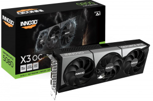Inno3D GeForce RTX 5080 16GB X3 OC videokártya (N50803-16D7X-17603930)