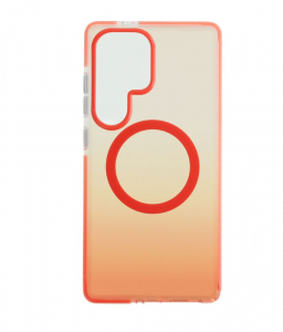 Cellect Samsung Galaxy S25 Ultra mágneses tok narancssárga-átlátszó (CEL-MAG-S25U-OTP)