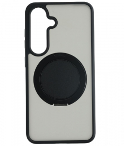 Cellect Samsung Galaxy S25 mágneses tok kitámasztóval fekete (CEL-MAGRO-S25-BK)