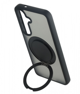 Cellect Samsung Galaxy S25 mágneses tok kitámasztóval fekete (CEL-MAGRO-S25-BK)