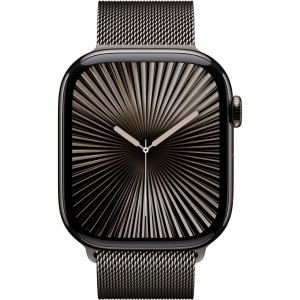 Apple Watch Series 10 (GPS + Cellular) 46mm palaszürke titántok, palaszürke milánói szíj M/L méret (MWYW3)