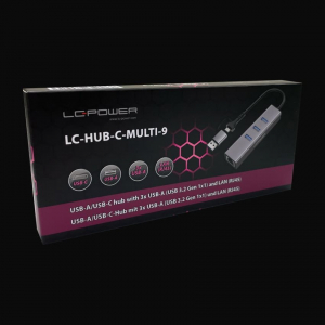 LC Power LC-HUB-C-MULTI-9 USB-A/C Hub