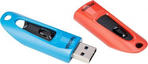 Pen Drive 64GB USB 3.0 SanDisk Ultra piros-k&eacute;k 2db (SDCZ48-064G-G46BR2)