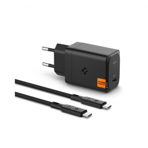 Spigen ArcStation Pro 65W USB-C h&aacute;l&oacute;zati t&ouml;ltő adapter &eacute;s USB-C - USB-C k&aacute;bel fekete (ACH05475)