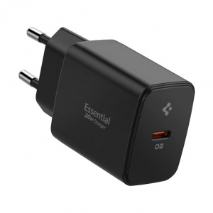 Spigen Essential 20W EE201EU USB-C hálózati töltő adapter fekete (ACH09217)
