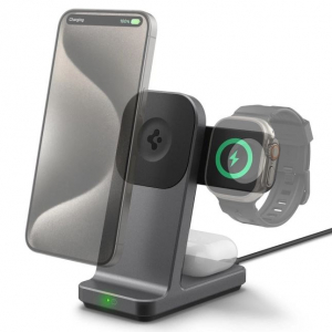 Spigen OneTap Pro 3 3az1-ben vezeték nélküli töltőállvány (AMP06527)