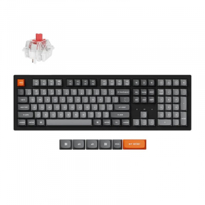 Keychron K10 Max RGB Red Switch vezeték nélküli angol billentyűzet fekete (K10M-B1)